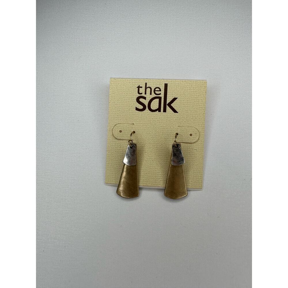 The Sak Mixed Metal Drop Earrings